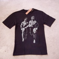 Läufer retro hell auf dunkel