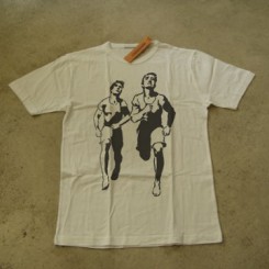 Läufer retro dunkel auf hell