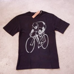 Radfahrer retro hell auf dunkel