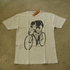 Radfahrer retro dunkel auf hell