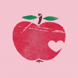 allovers apples rough detail rosa