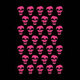 allovers skulls pink schwarz