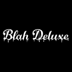 blah deluxe dripping liquid type weiss schwarz