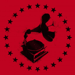 grammophon rot schwarz