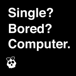 single bored omputer schwarz